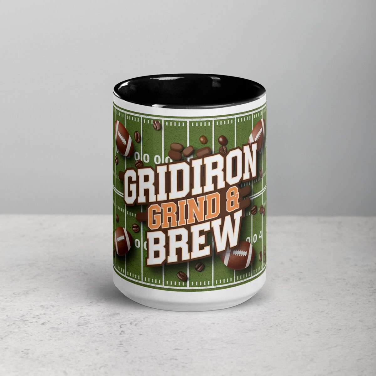 Gridiron Grind & Brew Football Mug - Image 4