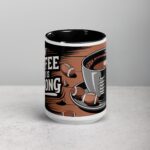 My Coffee Game is Strong Football Mug - Image 4