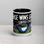 Defense Wins Games, Coffee Starts Days Football Mug - Image 4