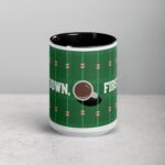 First Down, First Sip Football Coffee Mug - Image 4
