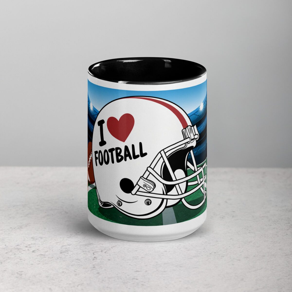 I Love Football Fun Coffee Mug & Tea Cup - Image 4