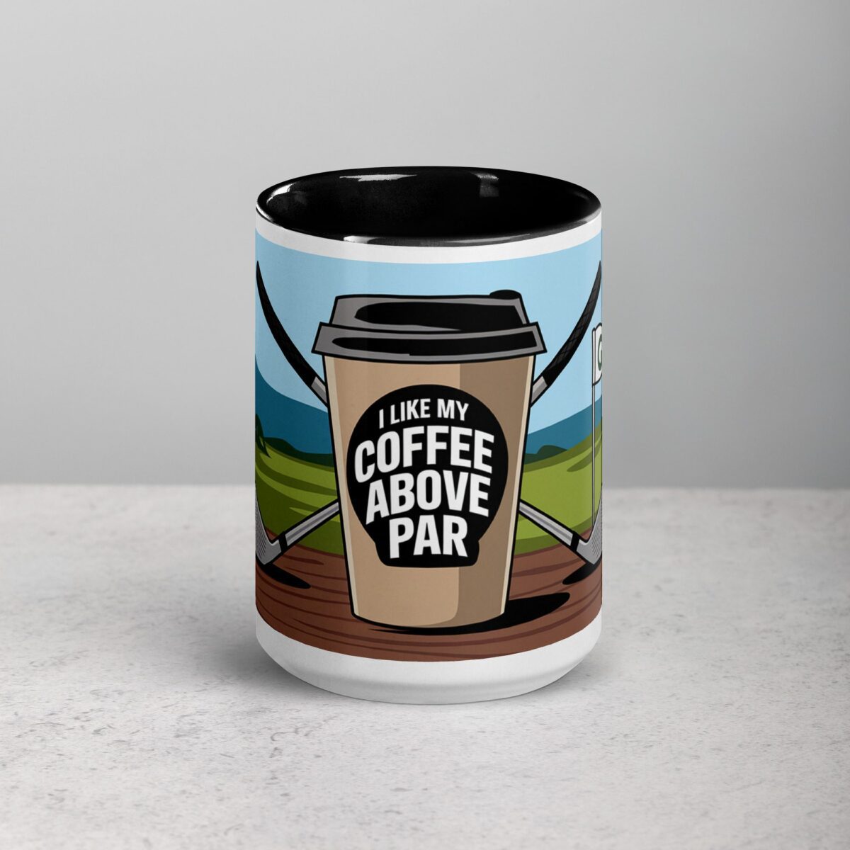 I Like My Coffee Above Par Golf Mug - Image 4