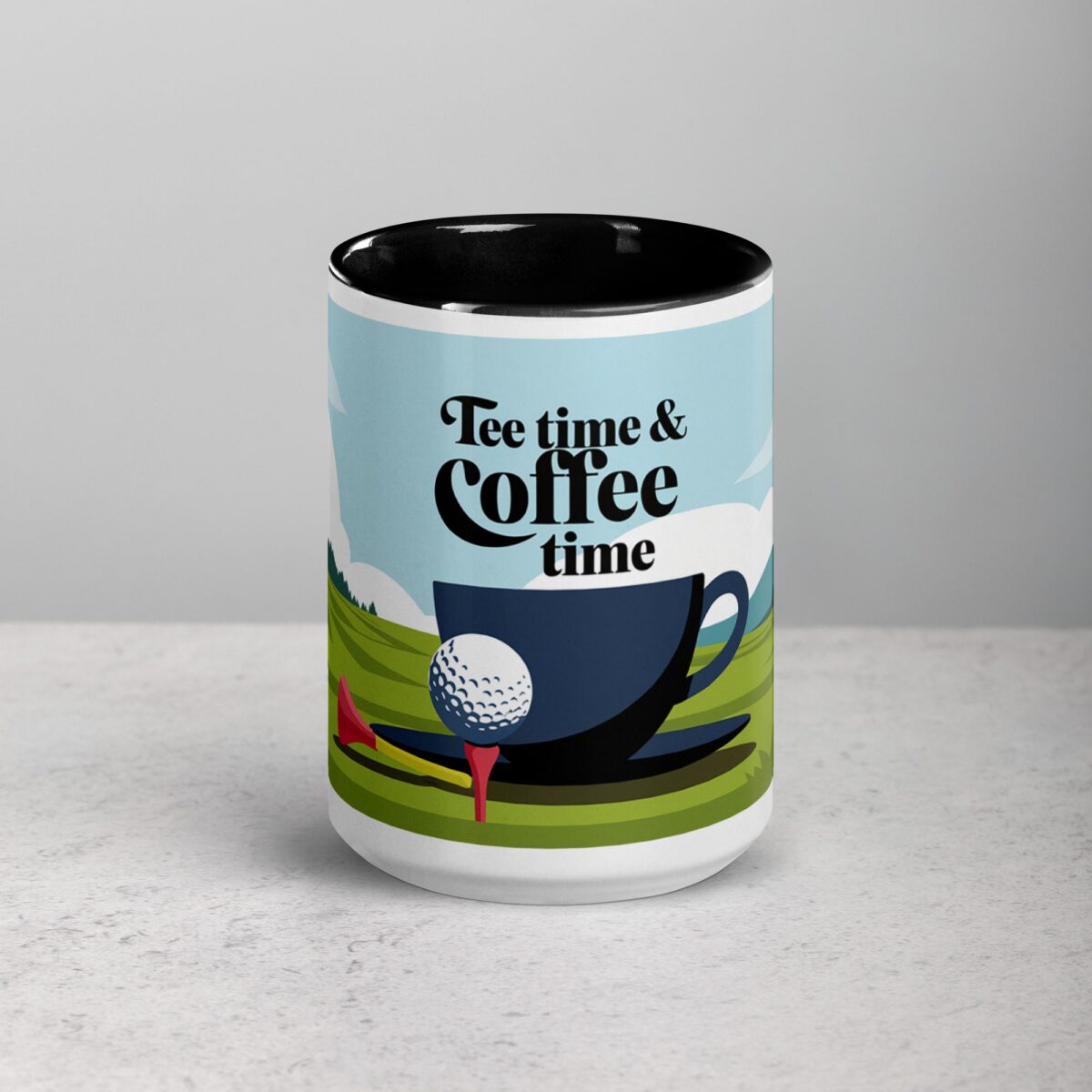 Tee Time & Coffee Time Golf Mug - Image 4