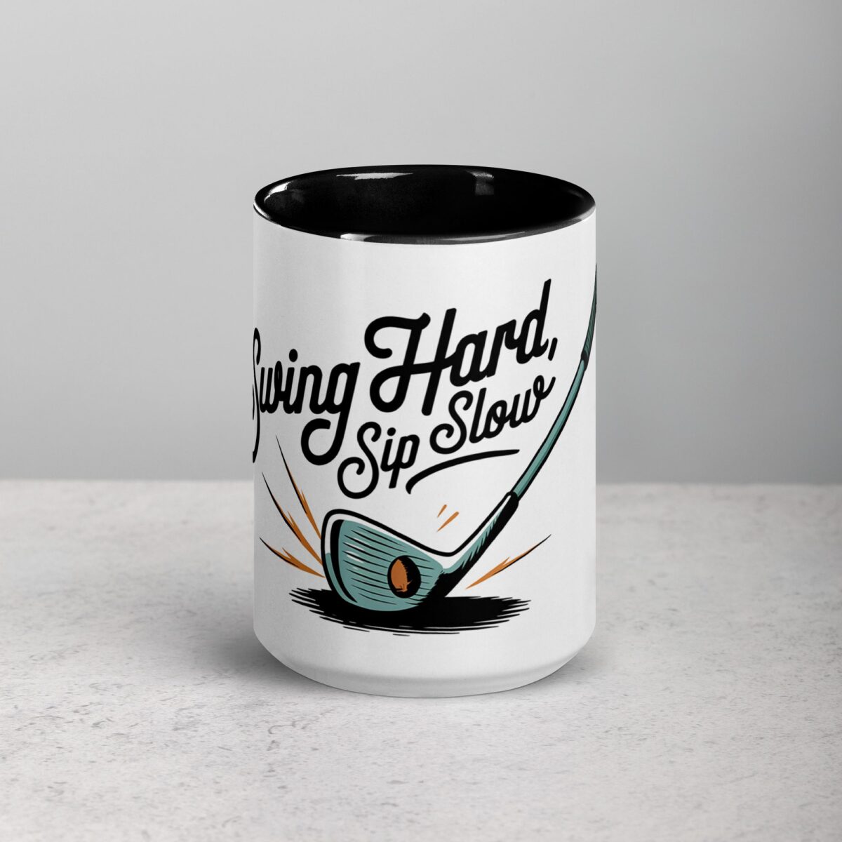 Swing Hard, Sip Slow Golf Coffee Mug - Image 4