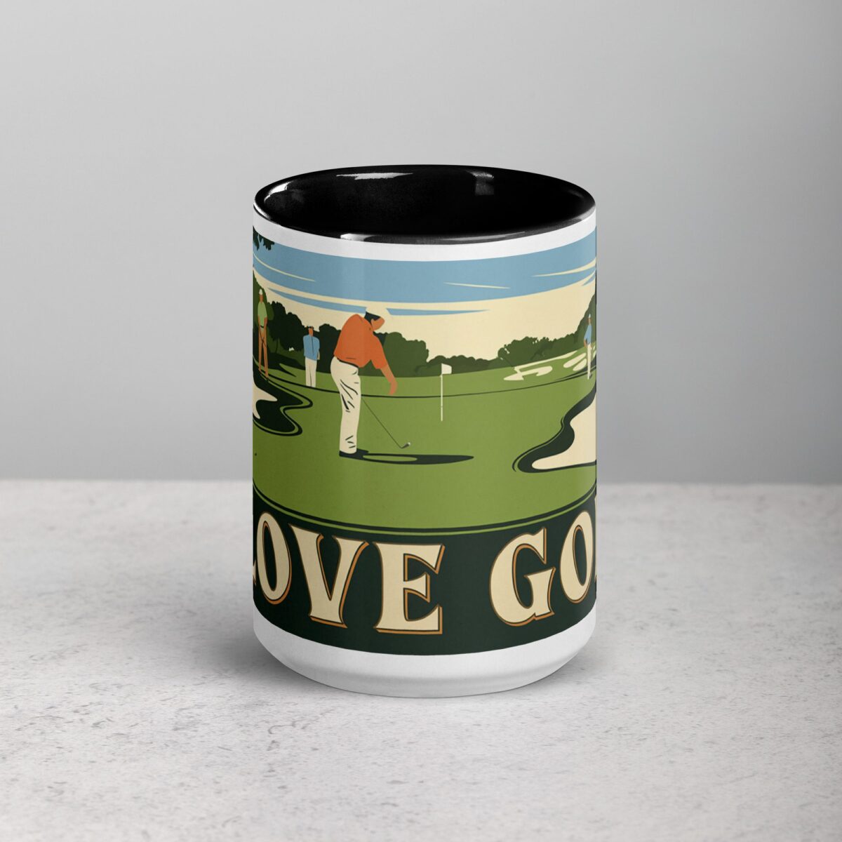 I Love Golf Retro Coffee Mug & Tea Cup - Image 4