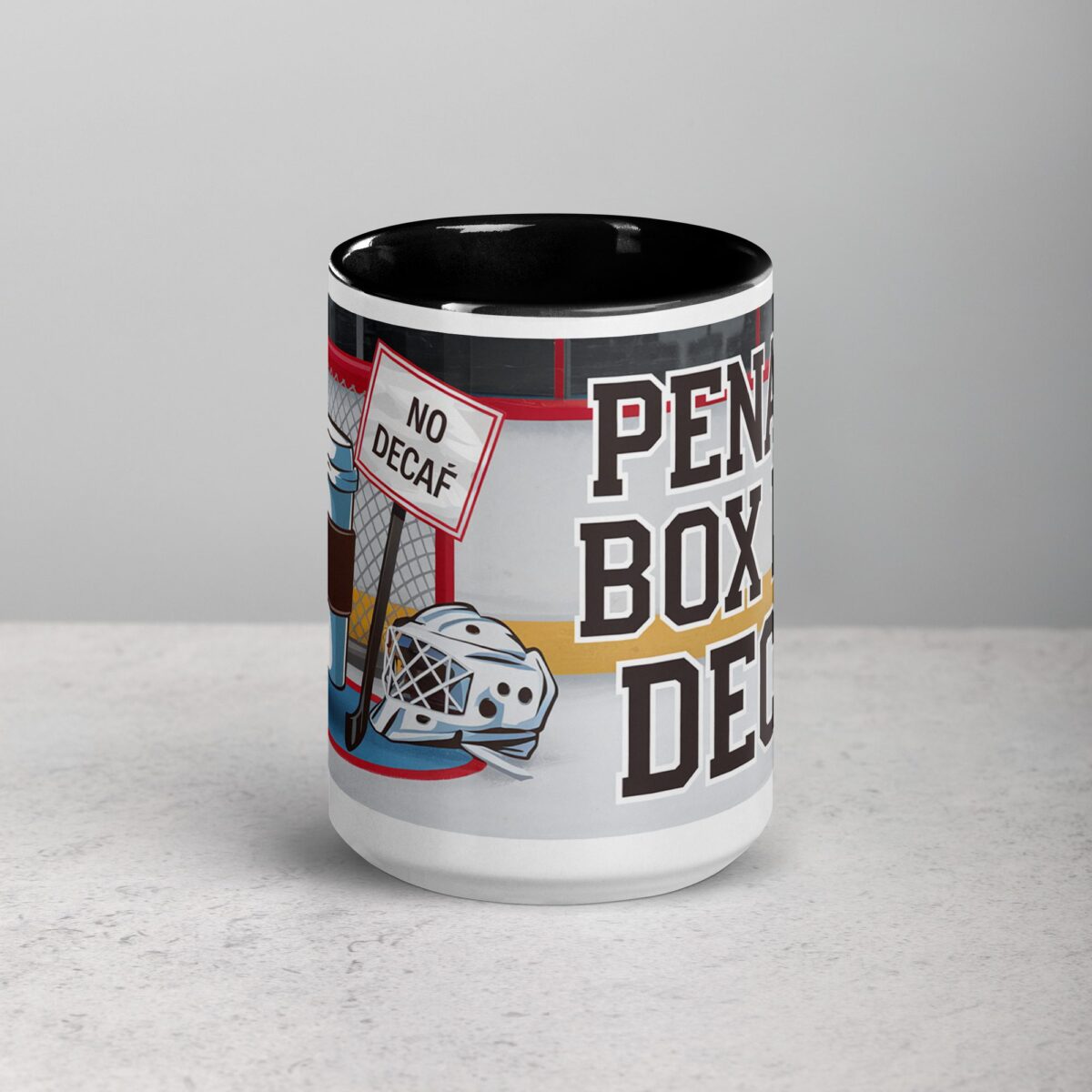 Penalty Box for Decaf Hockey Coffee Mug - Image 4