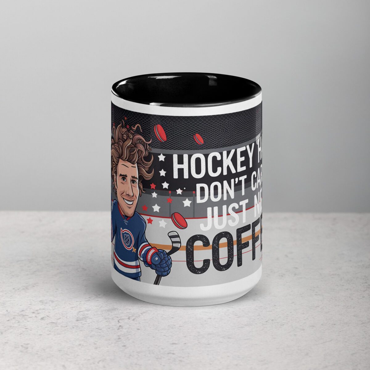 Hockey Hair, Don’t Care… Just Need Coffee Mug - Image 4