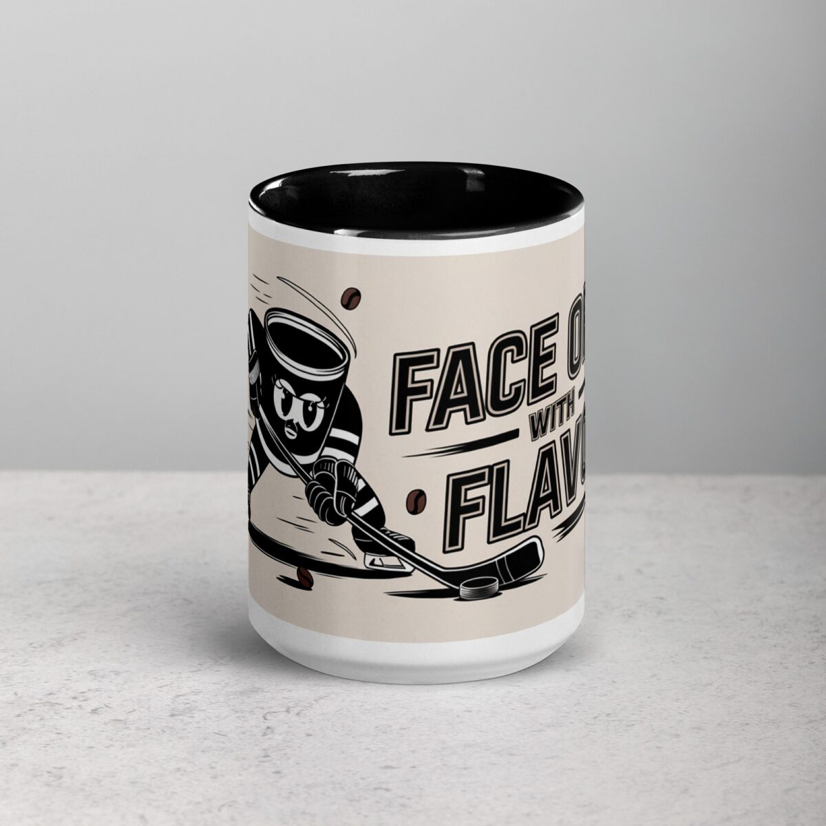 Face Off with Flavor Hockey Coffee Mug - Image 4