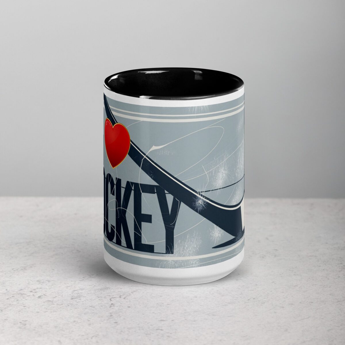 I Love Hockey Elegant Hockey Coffee Cup - Image 4
