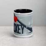 I Love Hockey Elegant Hockey Coffee Cup - Image 4