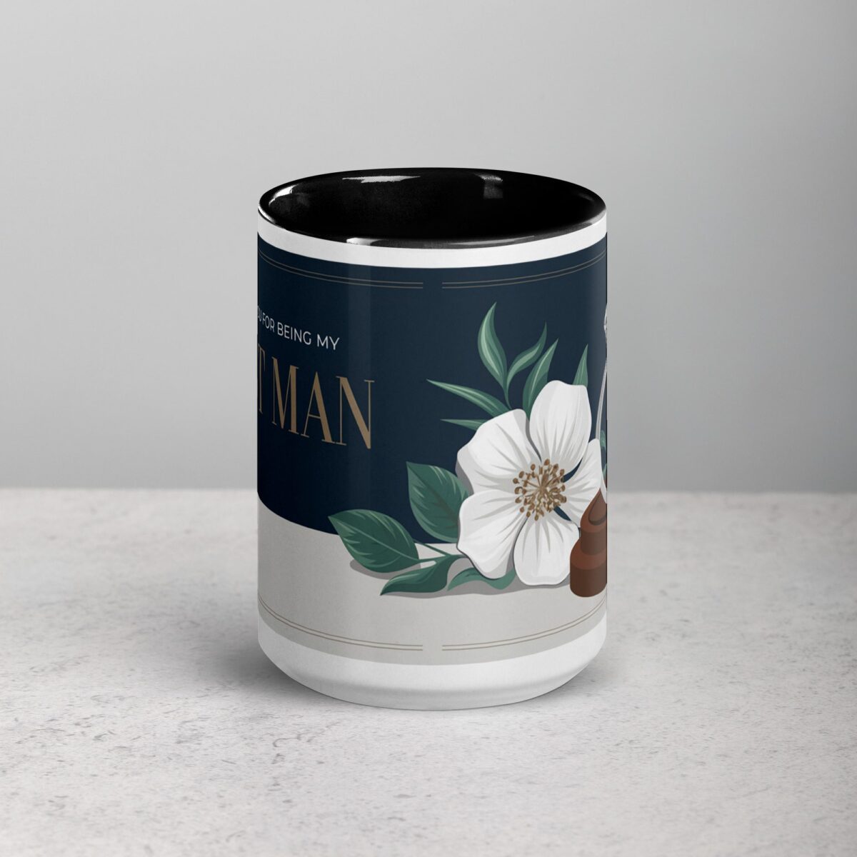 Sophisticated Thank You Best Man Coffee Mug & Tea Cup - Image 4