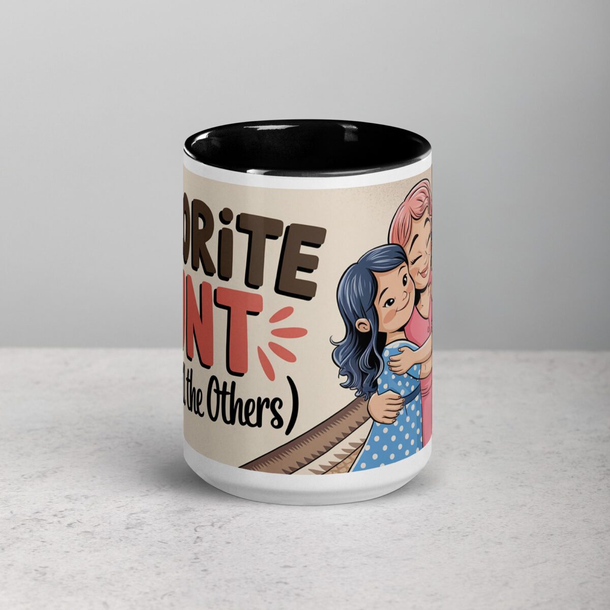 Favorite Aunt (Don’t Tell the Others) Coffee Mug - Image 4
