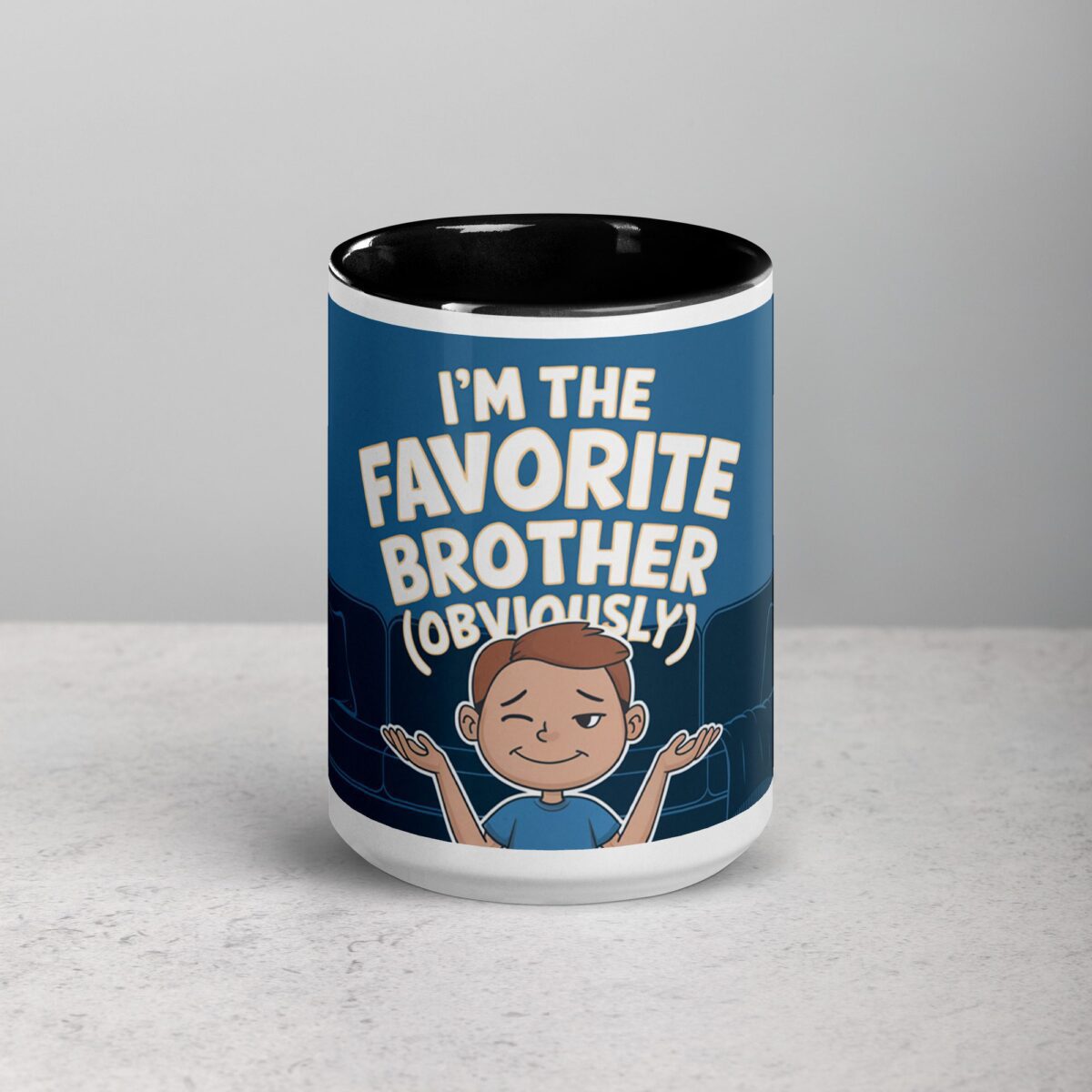 I’m the Favorite Brother (Obviously) Coffee Mug - Image 4