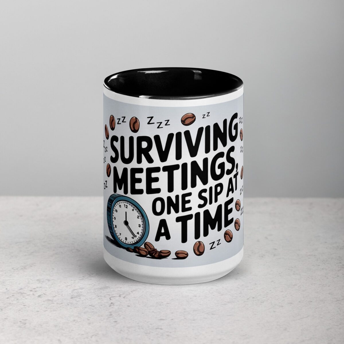 Surviving Meetings, One Sip at a Time Co-Worker Coffee Mug - Image 4