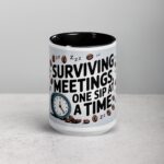 Surviving Meetings, One Sip at a Time Co-Worker Coffee Mug - Image 4