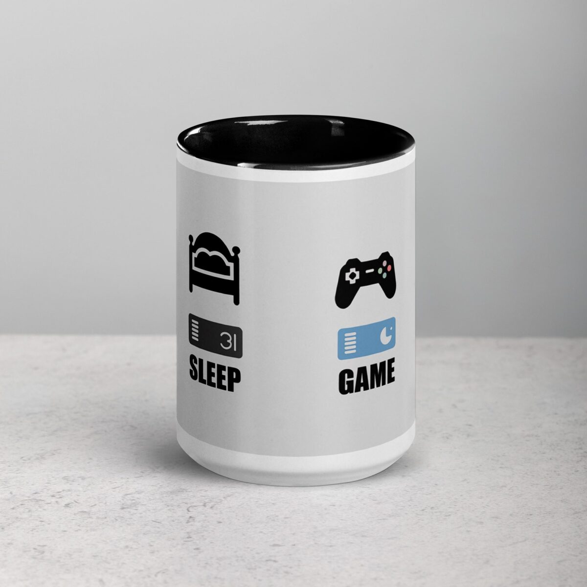 Eat, Sleep, Game, Repeat Gamer Coffee Mug - Image 4