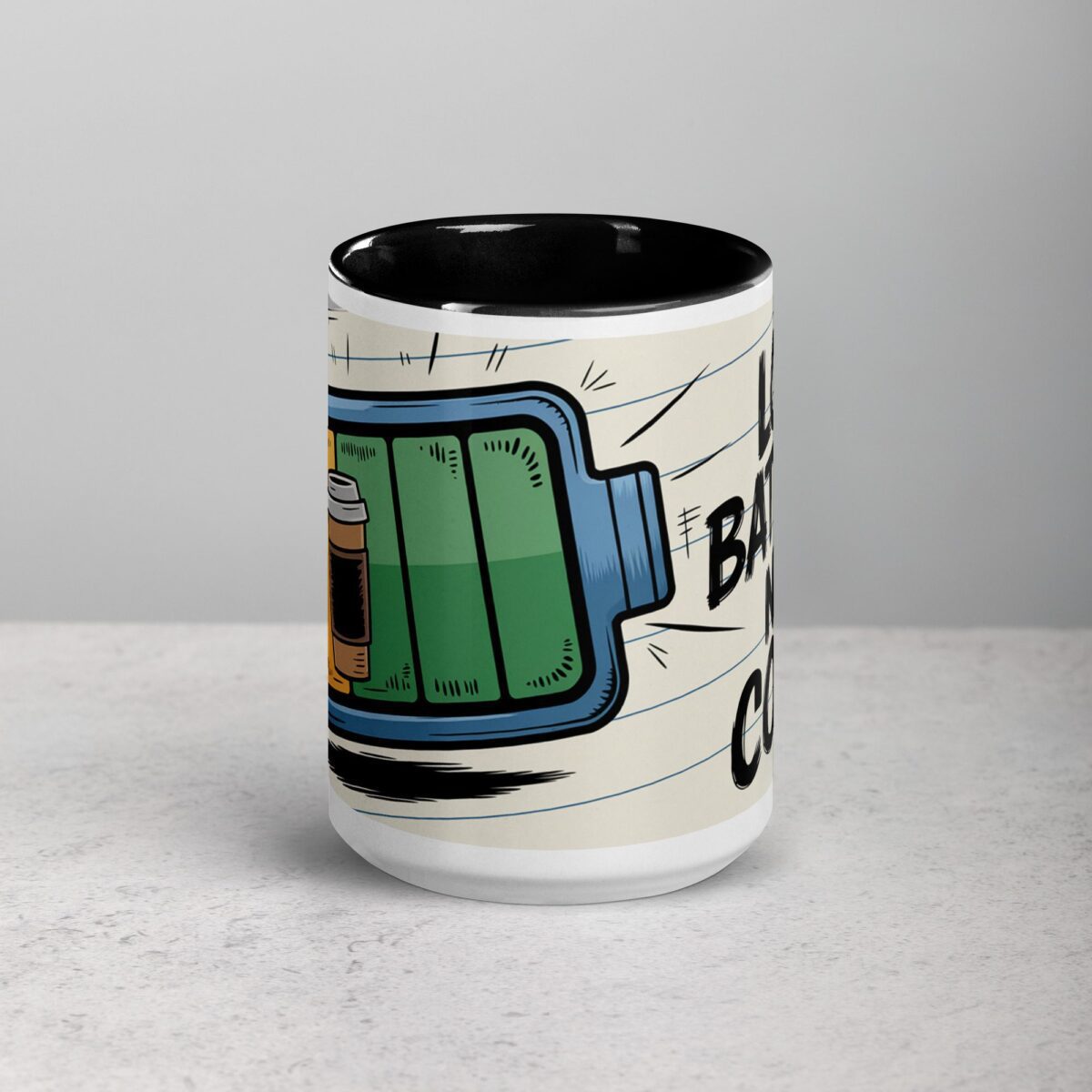 Low Battery, Need Coffee Gamer Mug - Image 4