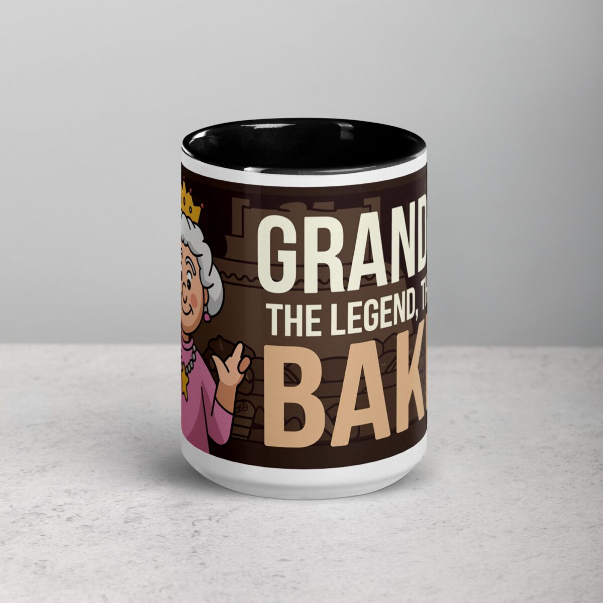 Grandma: The Legend, The Myth, The Baker Coffee Mug - Image 4