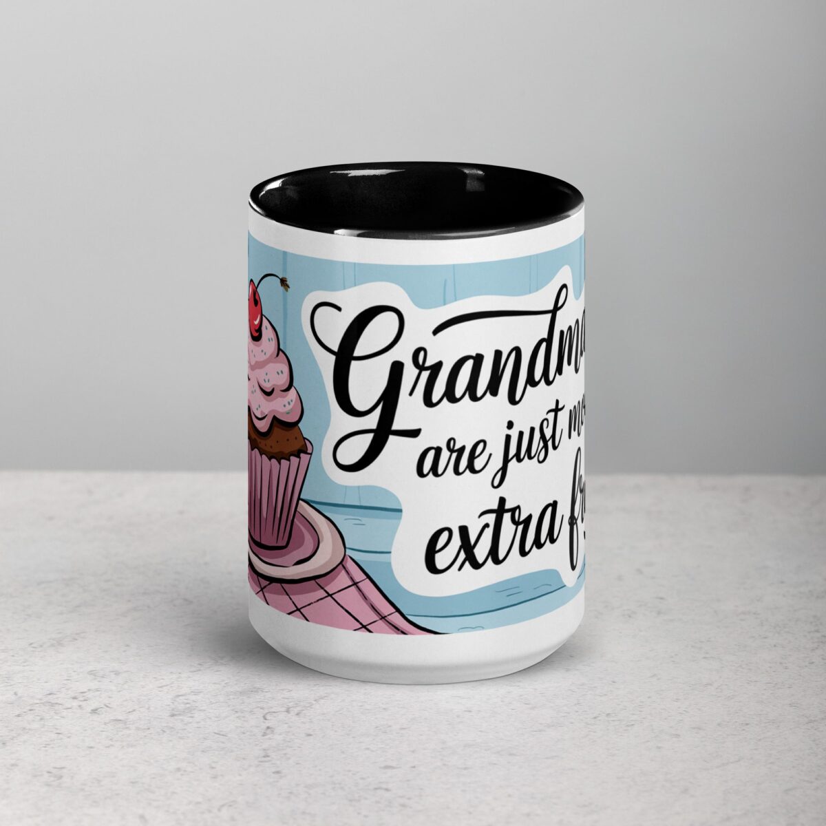 Grandmas Are Just Moms with Extra Frosting Coffee Mug - Image 4