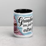 Grandmas Are Just Moms with Extra Frosting Coffee Mug - Image 4