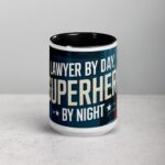 Lawyer by Day, Superhero by Night Coffee Mug - Image 4