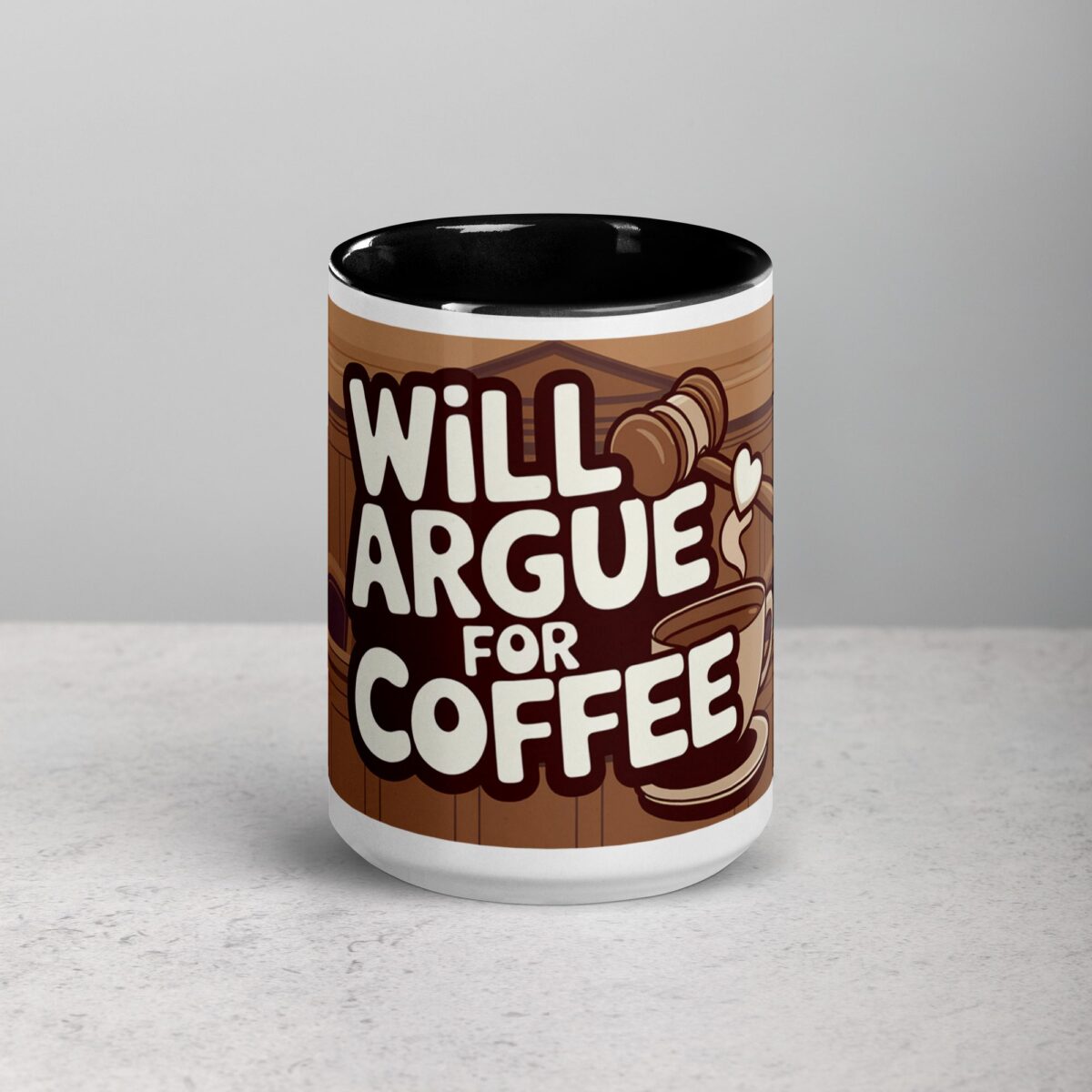 Will Argue for Coffee Lawyer Mug - Image 4