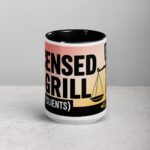 Licensed to Grill (Clients) Lawyer Coffee Mug - Image 4