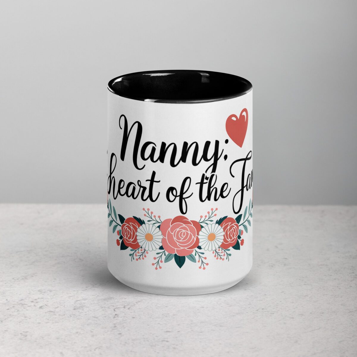 Nanny: The Heart of the Family Coffee Mug - Image 4