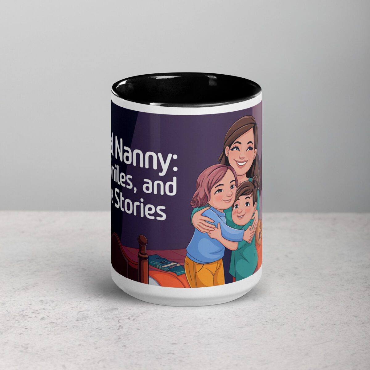 Official Nanny: Hugs, Smiles, and Bedtime Stories Mug - Image 4