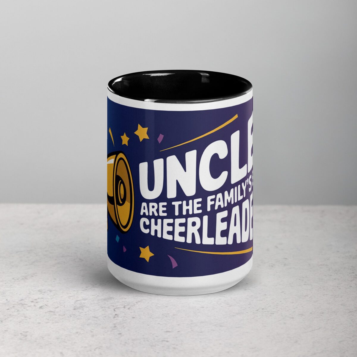 Uncles Are the Family’s Best Cheerleaders Coffee Mug - Image 4