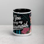 Thank You for Being My Bridesmaid Retro Coffee Mug - Image 4