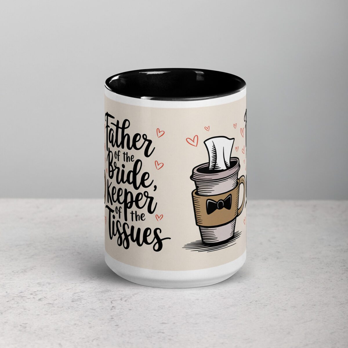 Father of the Bride, Keeper of the Tissues Coffee Mug - Image 4