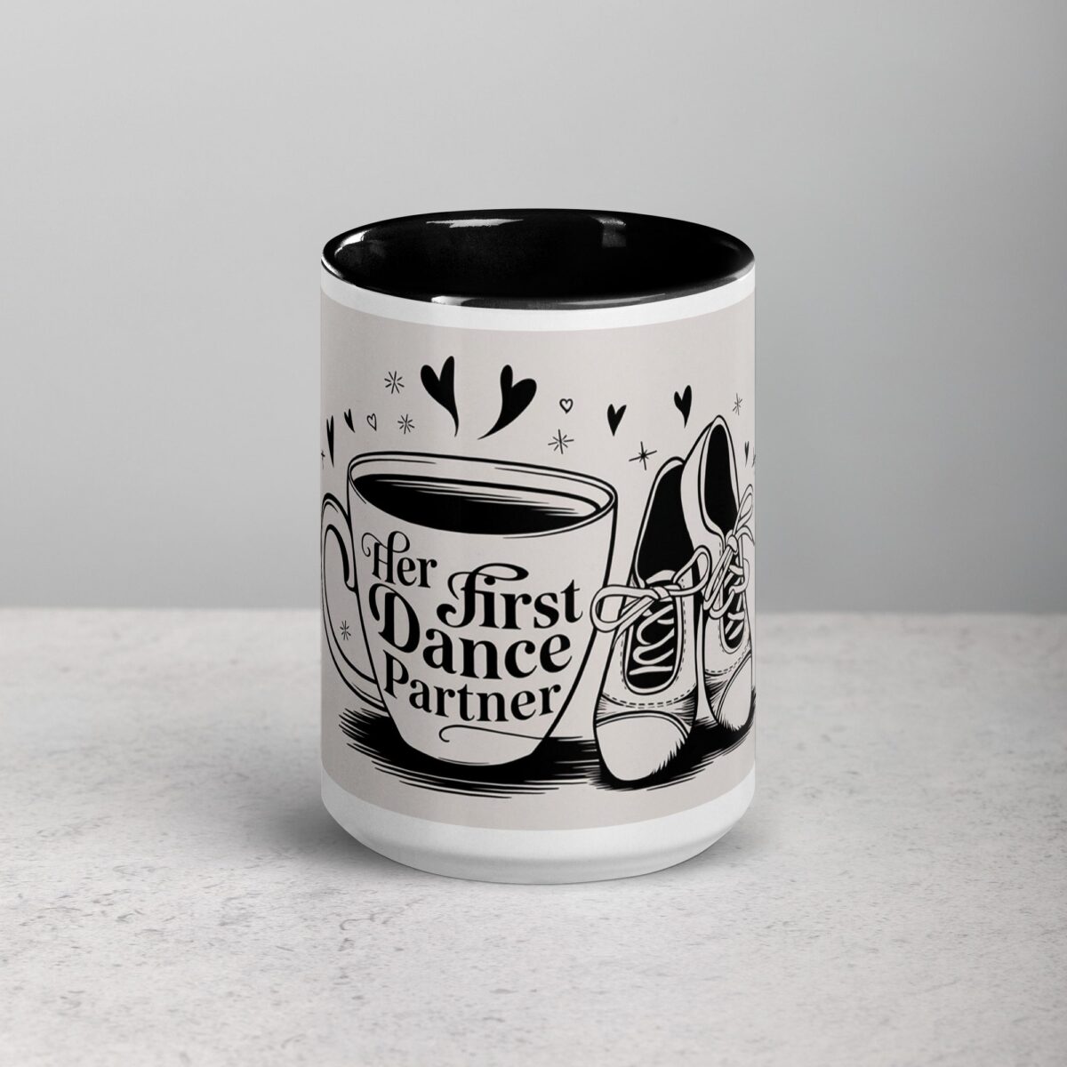 Her First Dance Partner Coffee Mug & Tea Cup - Image 4