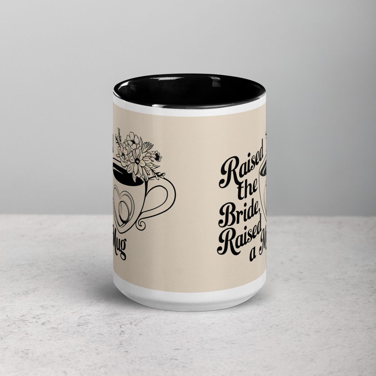 Raised the Bride, Raised a Mug Father of Bride Mug - Image 4