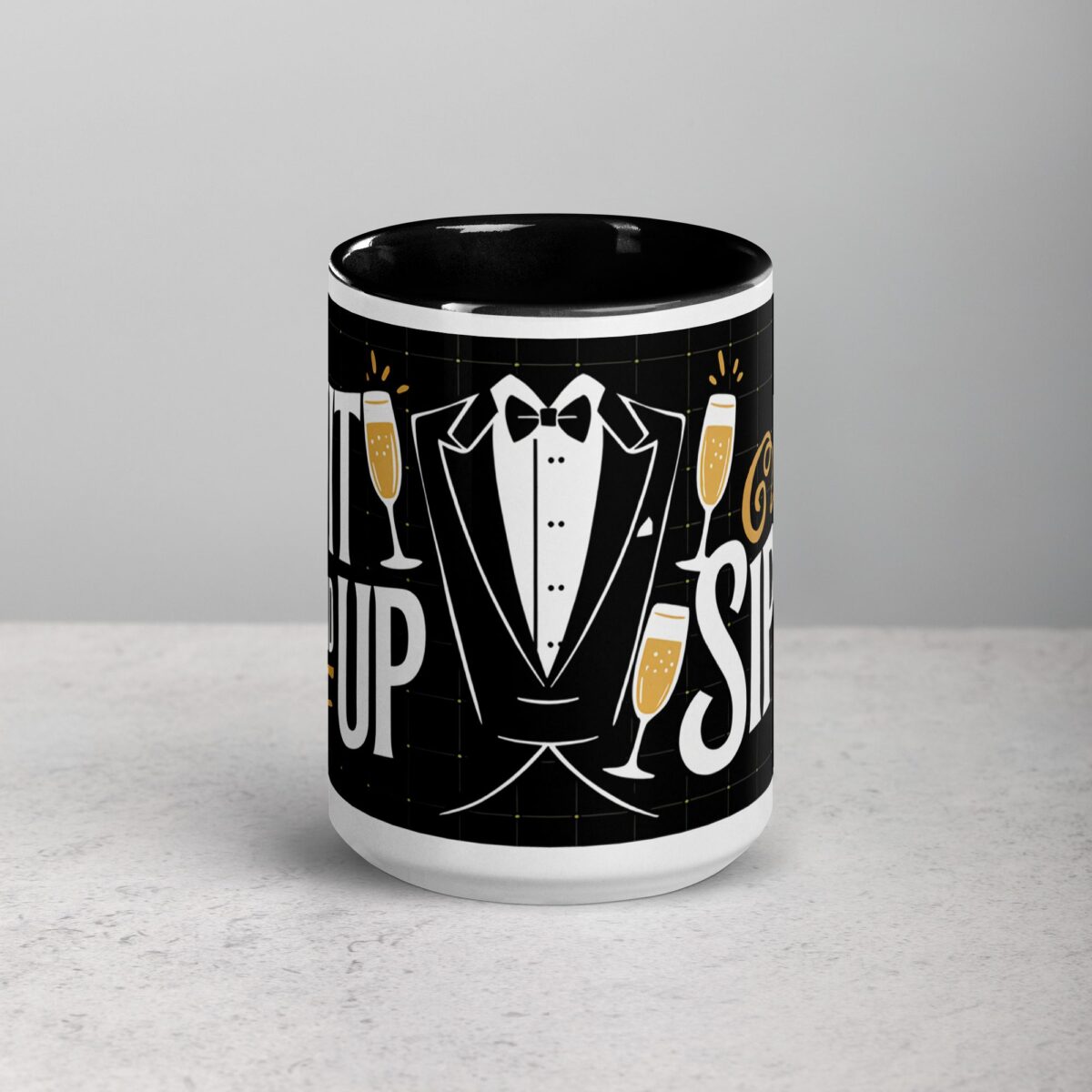 Suit Up and Sip Up Groomsman Coffee Mug - Image 4