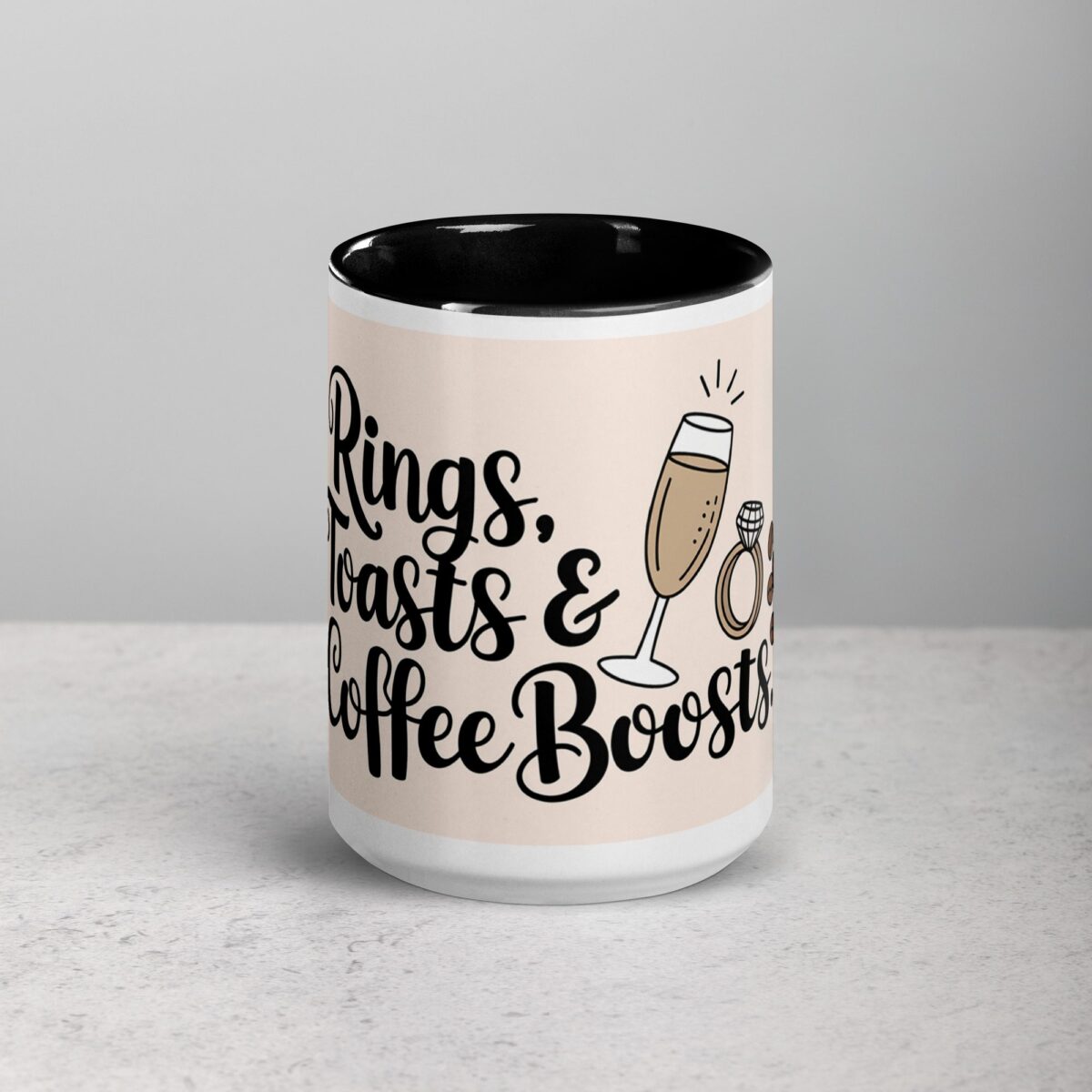 Rings, Toasts & Coffee Boosts Groomsman Mug - Image 4