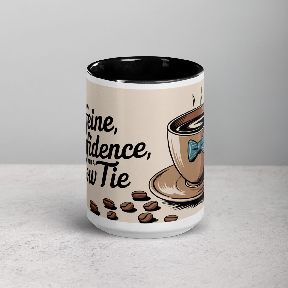 Caffeine, Confidence, and a Bow Tie Groomsman Mug - Image 4