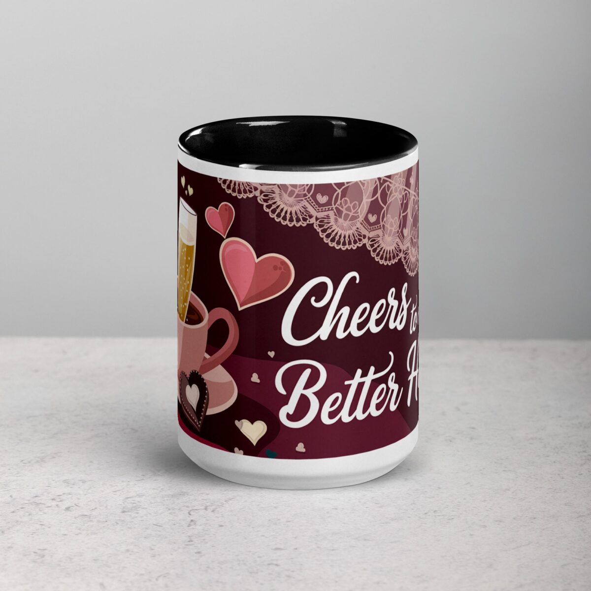 Cheers to My Better Half Husband Coffee Mug - Image 4
