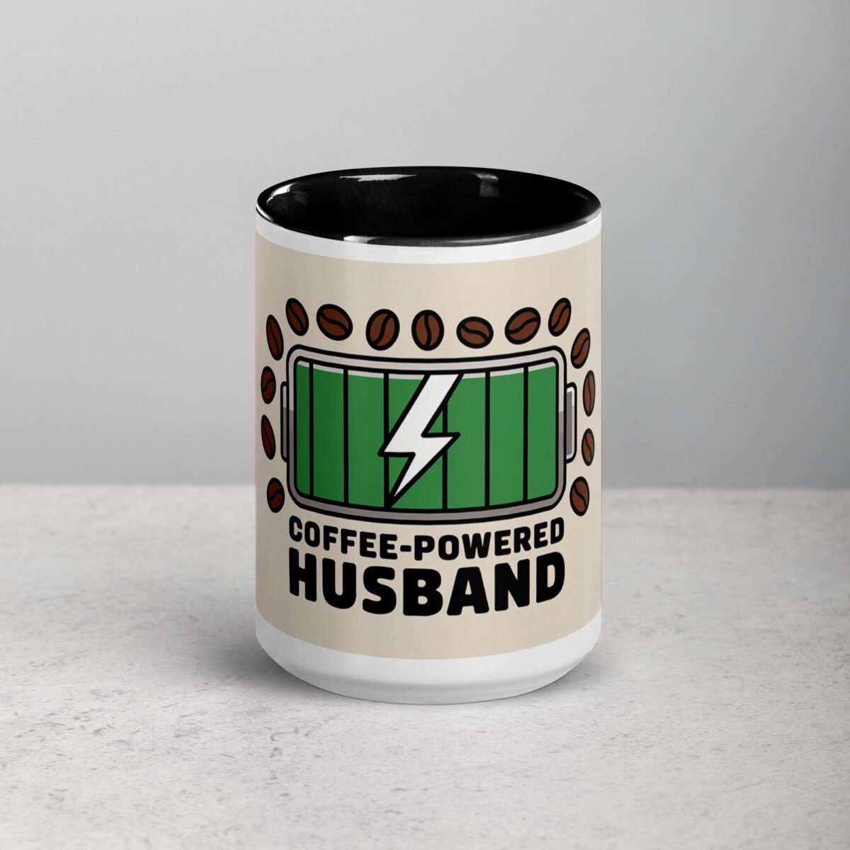 Coffee-Powered Husband Mug - Image 4