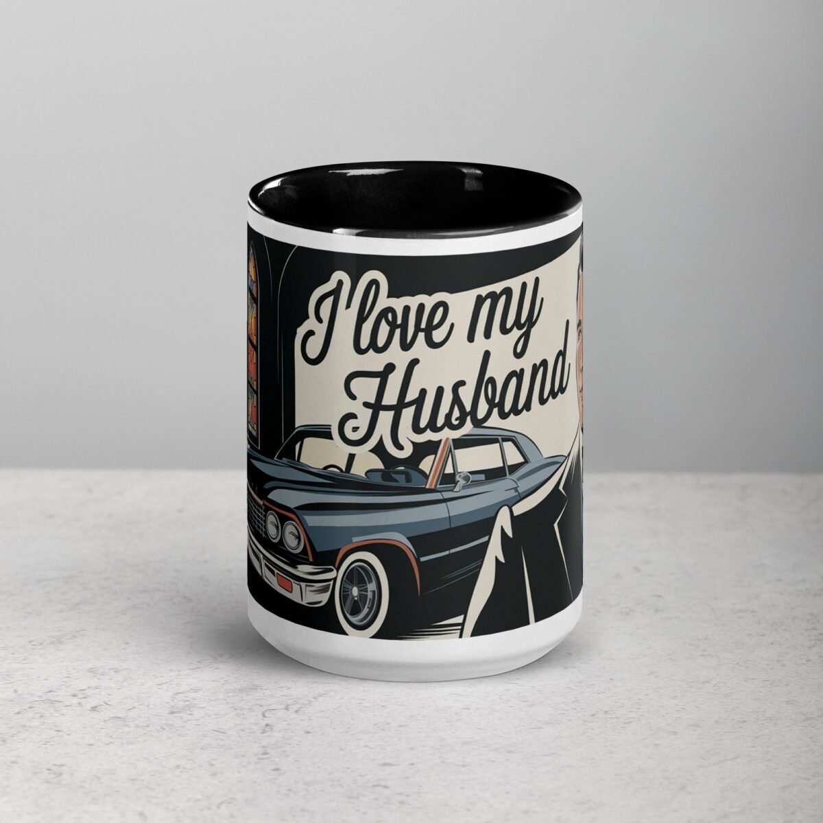 I Love My Husband Retro Coffee Mug & Tea Cup - Image 4