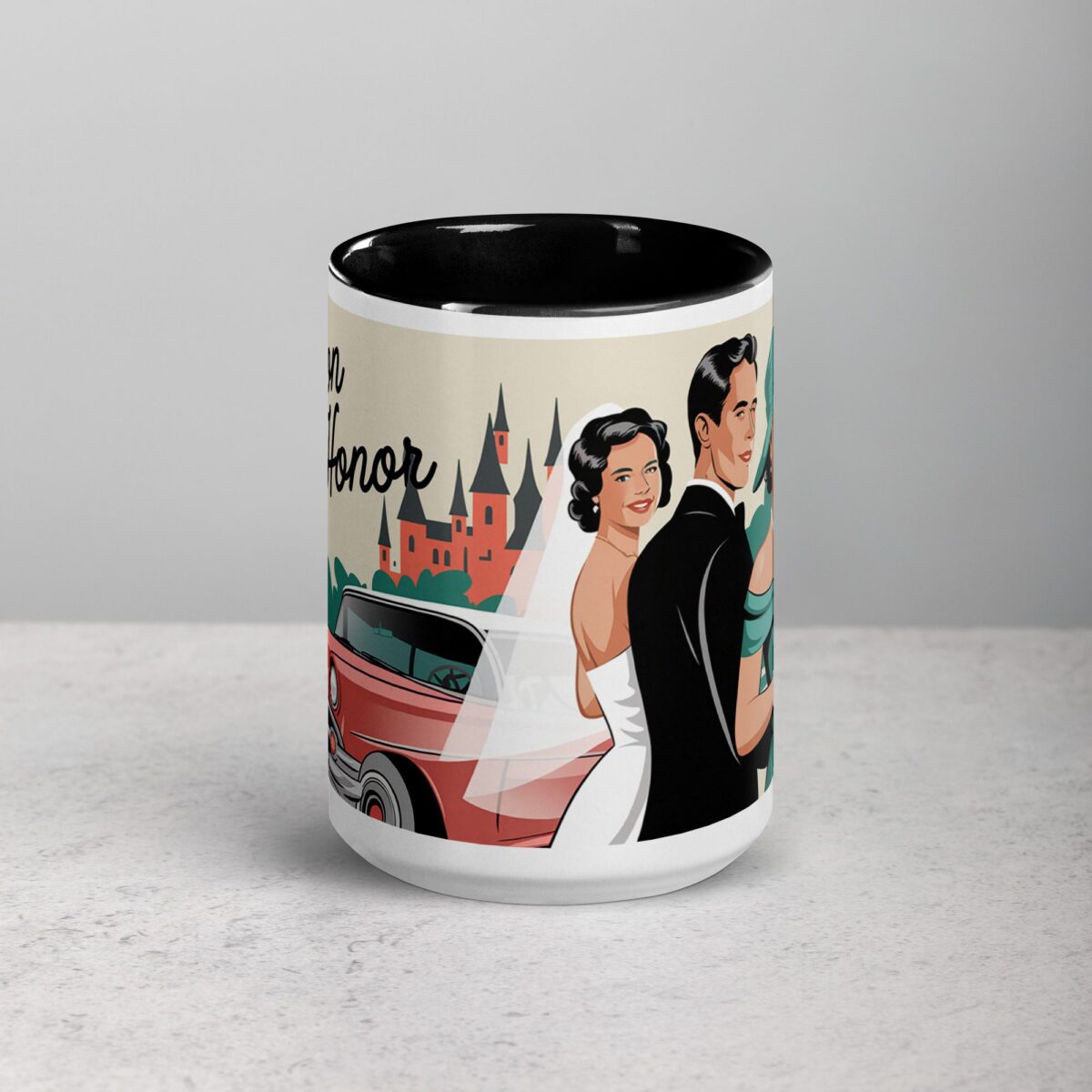 Matron of Honor Retro Coffee Mug & Tea Cup - Image 4