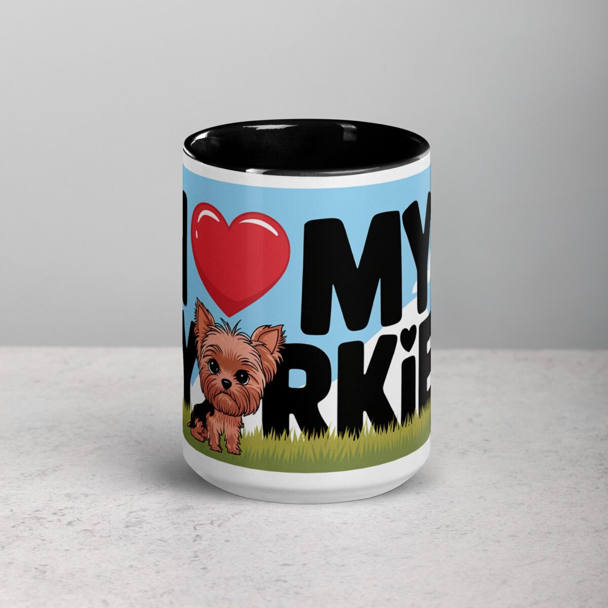 I ❤️ My Yorkie Coffee Mug & Tea Cup - Image 4