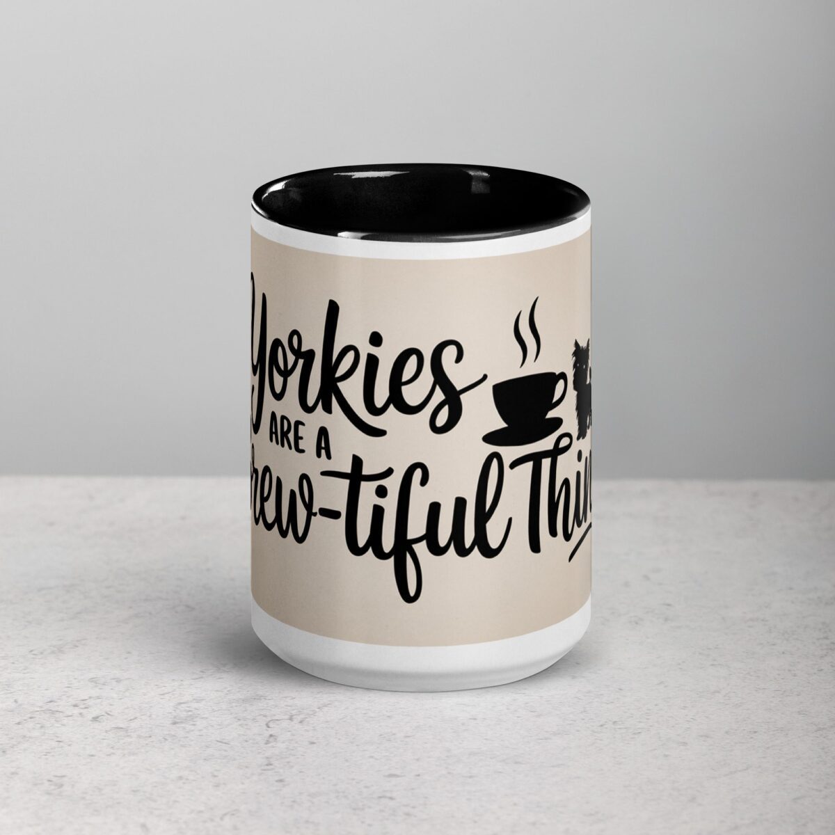 Yorkies Are a Brew-tiful Thing Coffee Mug - Image 4
