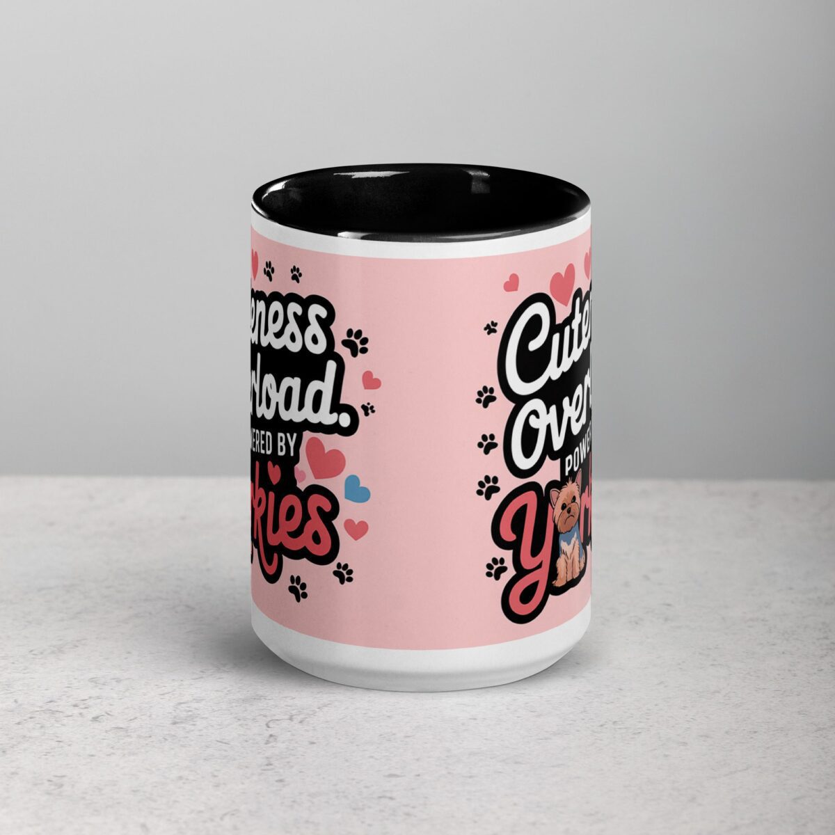 Cuteness Overload: Powered by Yorkies Coffee Mug - Image 4