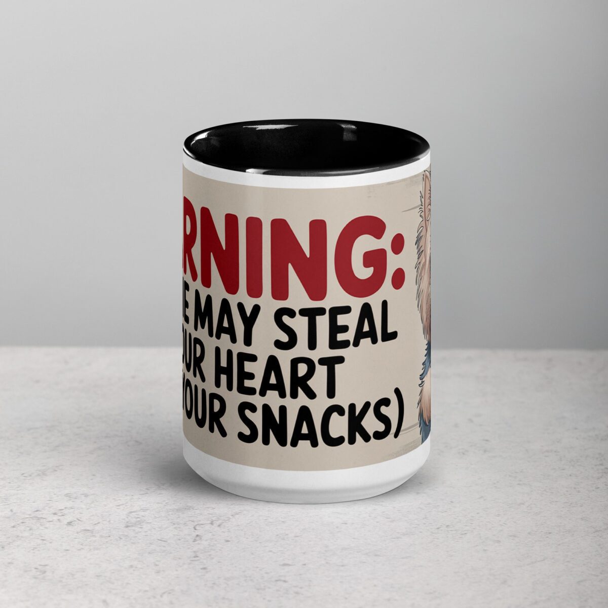 Warning: Yorkie May Steal Your Heart Coffee Mug - Image 5