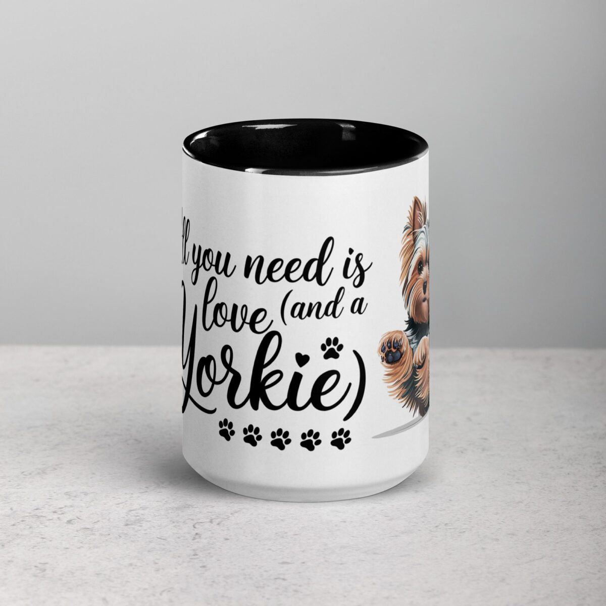 All You Need Is Love (And a Yorkie) Coffee Mug & Tea Cup - Image 4