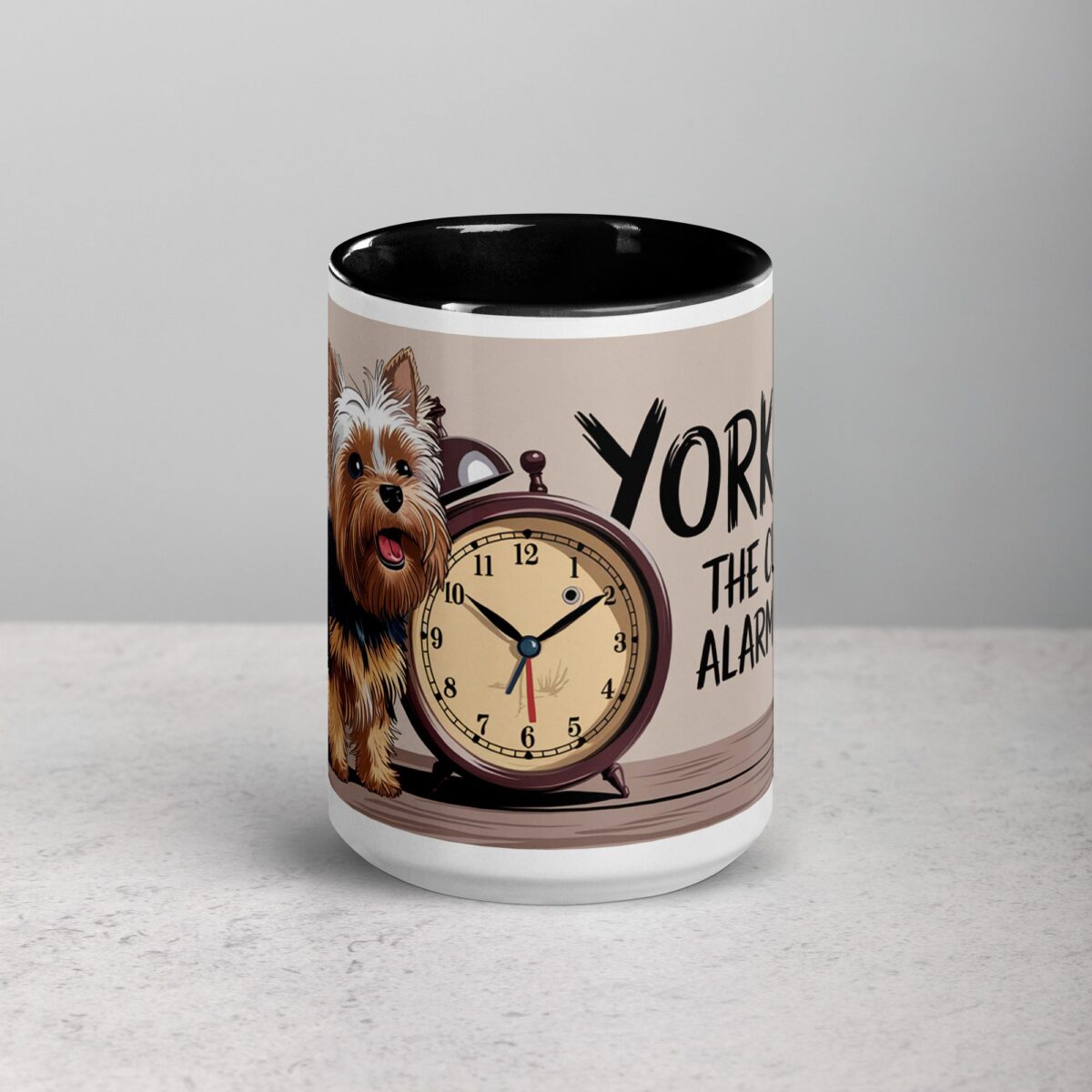 Yorkies: The Cutest Alarm Clocks Coffee Mug - Image 4
