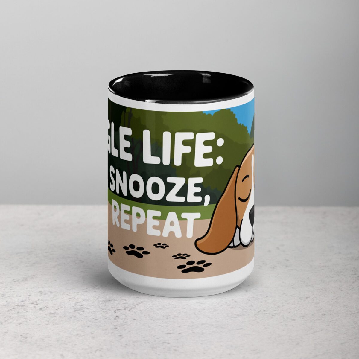 Beagle Life: Sniff, Snooze, Repeat Coffee Mug - Image 4