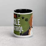 Warning: Beagle on Patrol Coffee Mug - Image 4