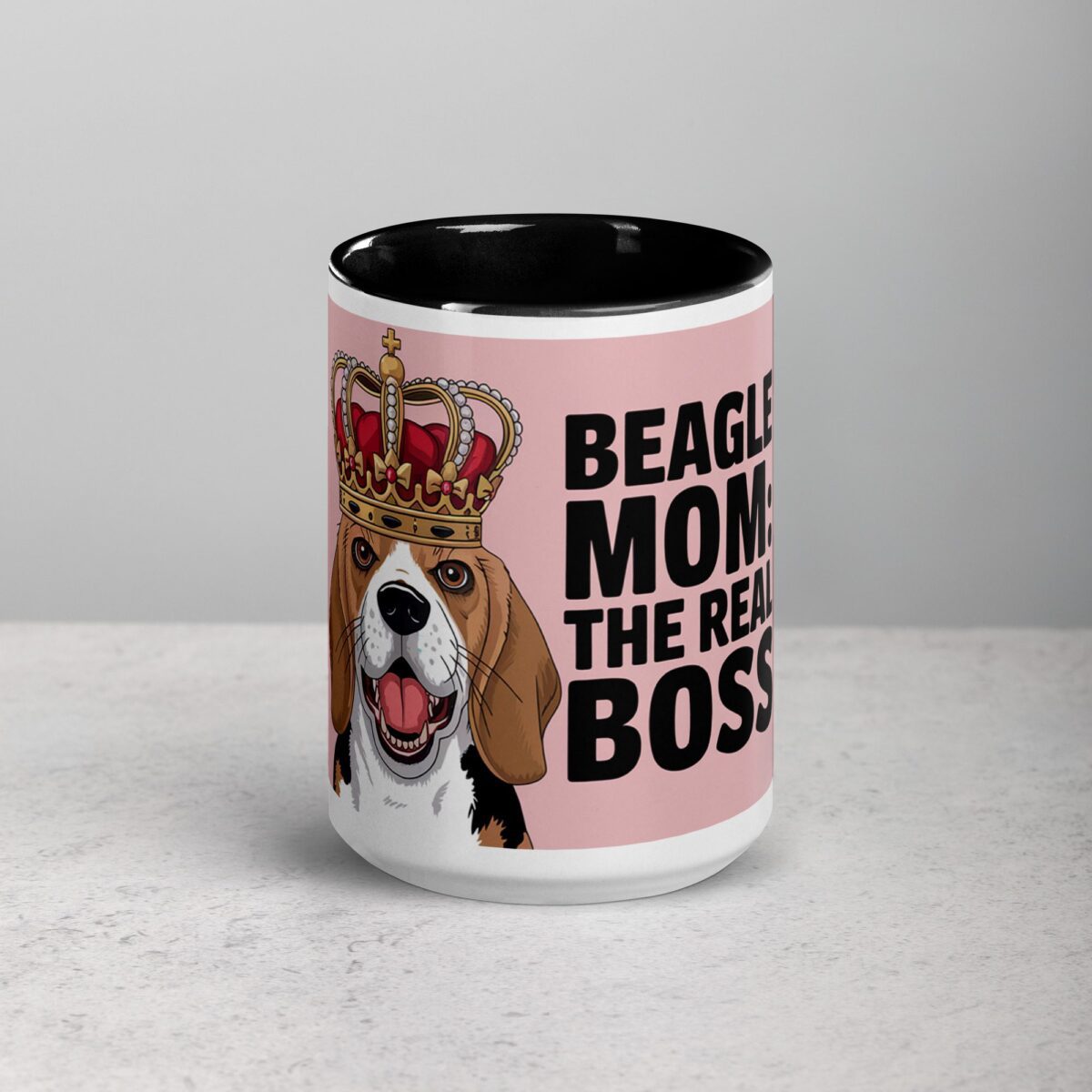 Beagle Mom: The Real Boss Coffee Mug - Image 4